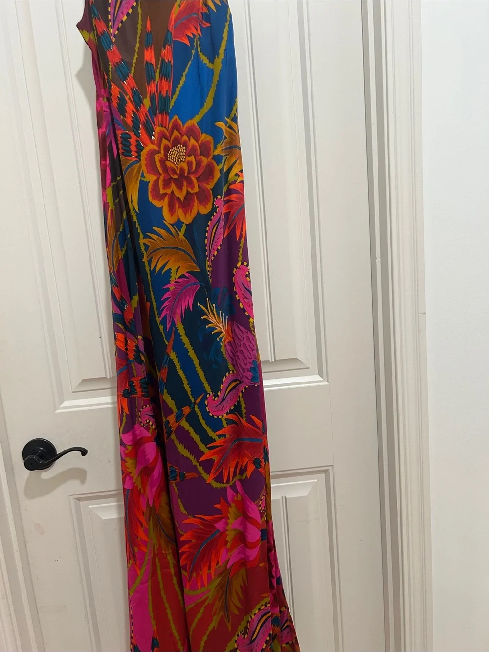 FARM Rio Fuchsia & Navy Tropical Floral Maxi Dress - Picture 8 of 9